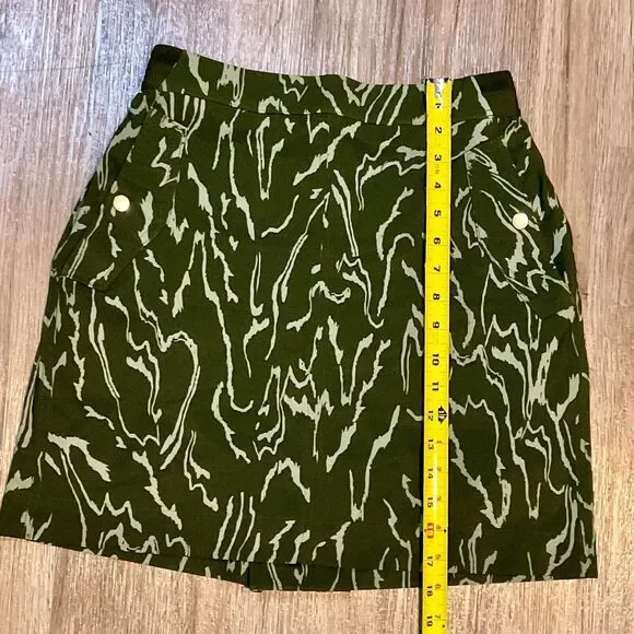 Athleta Vienna Cargo Skort Voyage‎ Eucalyptus Olive Green Women's Size 4 Skirt - Picture 10 of 10